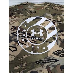 Men's Under Armour Men's Military FREEDOM USA PATRIOTIC Camo Shirt Size M